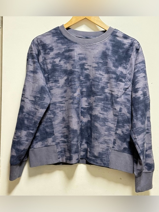 Athleta Sweaters - Athleta Blue Tie-Dye Crewneck Sweater